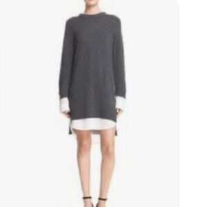 Brochu Walker Black Hi Low Looker Layered Sweater Dress|  XS